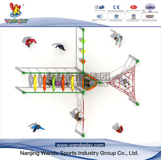 Attrezzatura per parchi giochi all'aperto per bambini arrampicata rete da divertimento Wandeplay Wd-Sw0209