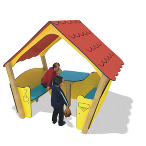 Padiglione dei divertimenti Playsets Strutture per parchi giochi all'aperto in HDPE per bambini