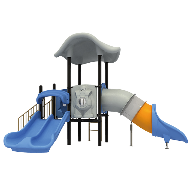 Parco di divertimenti Spazio esterno Playset Fantascienza Scivolo per esterni Casetta per giochi personalizzabile Attrezzature per parchi giochi per bambini